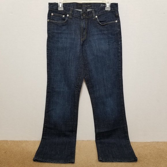Calvin Klein jeans 6 denim boot cut stretch mid rise WP96A60 - Picture 1 of 13